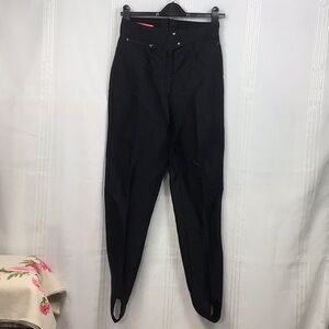 VTG⛷️ Obermeyer Ski Black Wool Blend In The Boot Stretch Pants